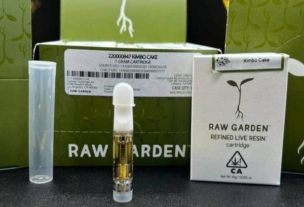 Raw garden refined 1g live resin carts