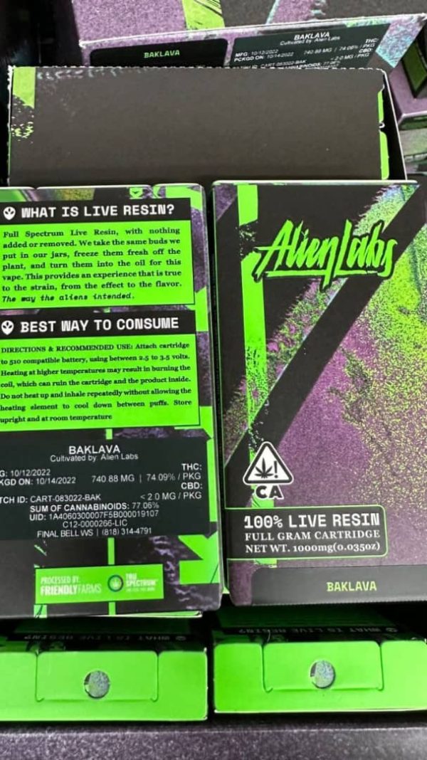 ALIEN LABS LIVE RESIN CARTRIDGE